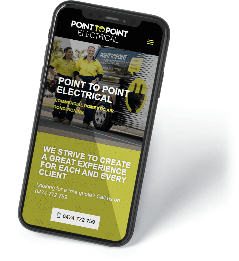 Point to Point Electrical Mobile Optimised Site